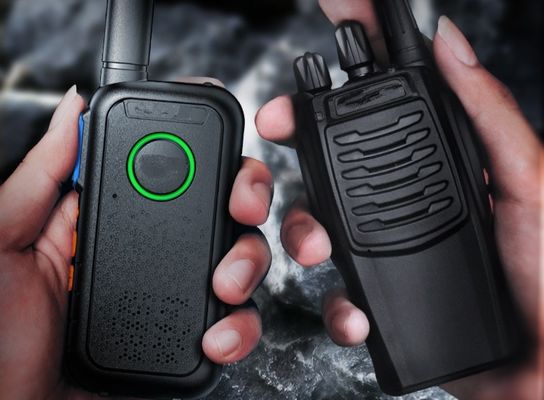 Commercial Noir Mini Mince Portable Walkie Talkie Portable Léger 1,7*13,5*5,4cm