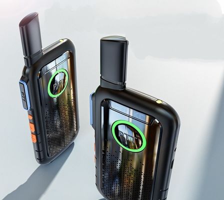 Commercial Noir Mini Mince Portable Walkie Talkie Portable Léger 1,7*13,5*5,4cm