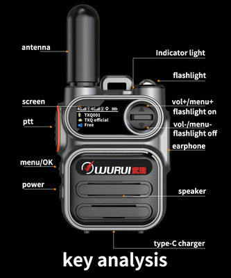 Mini-Walkie-Talkie sans fil 4G pour la communication par satellite à longue distance