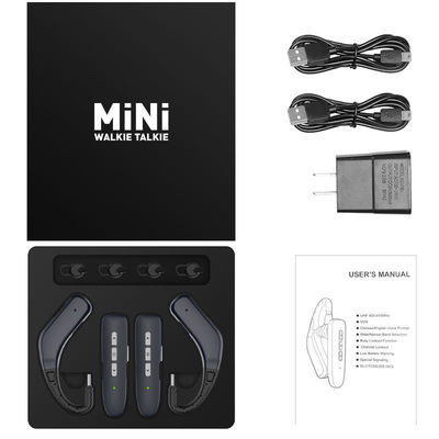 Interphone portable WLN KD-C23 mini à oreille pour communication radio bidirectionnelle