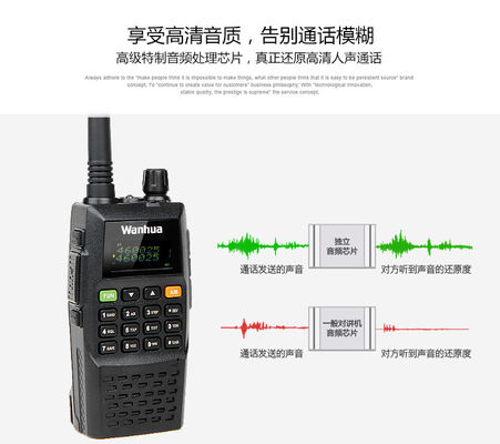 Charge directe par USB haute puissance Wanhua GTS760 10KM Talk Range Walkie Talkie pour Baofeng UV5R