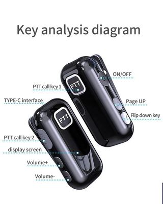 1 km de distance Mini Walkie-Talkie 0,5 W Radio à deux voies pour les restaurants Talkie Walkie