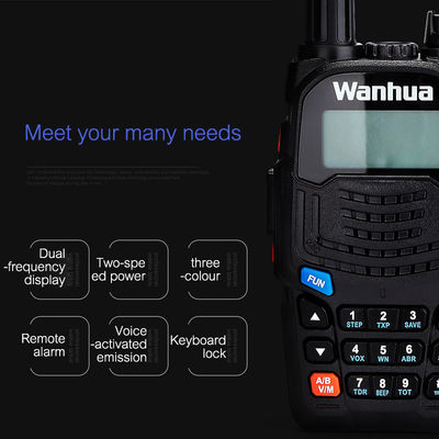 136-174MHZ Fréquence VHF UV6S Walkie Talkie à longue portée avec GPS Support FM Modulation USB