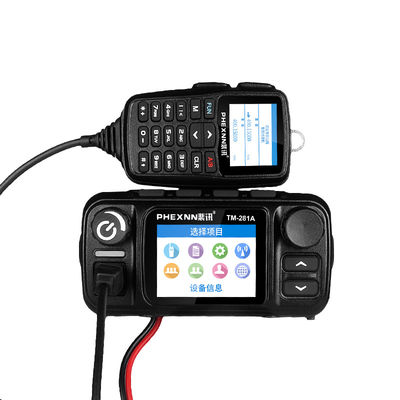 Réseau IP LTE POC UHF VHF Radio de voiture mobile avec 4G LTE POC 25w Radio analogique à double bande