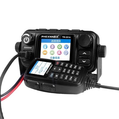 Réseau IP LTE POC UHF VHF Radio de voiture mobile avec 4G LTE POC 25w Radio analogique à double bande