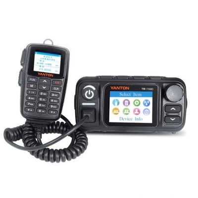 Réseau IP LTE POC UHF VHF Radio de voiture mobile avec 4G LTE POC 25w Radio analogique à double bande