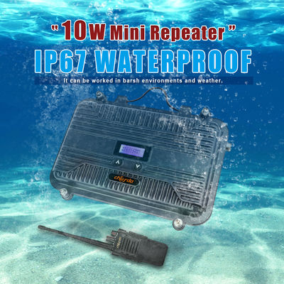 Radio pour véhicules marins Full Duplex à deux voies Radio Repeater LCD Mini UHF ou VHF 10W personnalisable