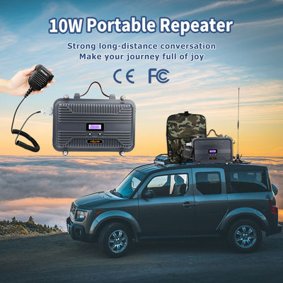 Radio pour véhicules marins Full Duplex à deux voies Radio Repeater LCD Mini UHF ou VHF 10W personnalisable