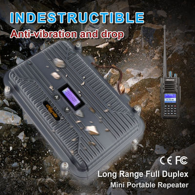 Radio pour véhicules marins Full Duplex à deux voies Radio Repeater LCD Mini UHF ou VHF 10W personnalisable