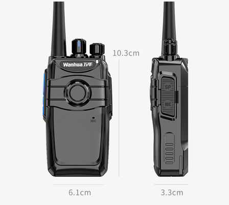 Écouteur professionnel walkie-talkie à double bande avec puissance de sortie de microphone PTT de 3W