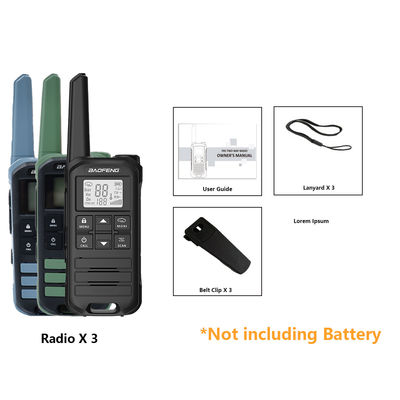 BF FR-22A 2W Walkie Talkie à longue portée pour randonnée Intercoms pour communication extérieure