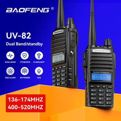 Baofeng UV-82 Walkie Talkie VHF UHF Type de fréquence pour la communication PTT au Pakistan