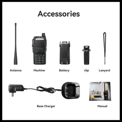 Baofeng UV-82 Walkie Talkie VHF UHF Type de fréquence pour la communication PTT au Pakistan