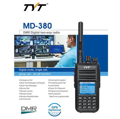 TYT MD-380 GPS Portable Walkie Talkie Portable Parfait pour vos besoins de communication