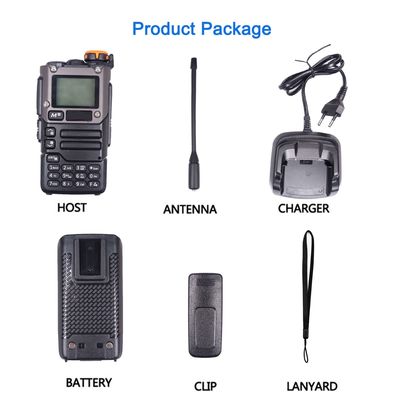 Interphone de restaurant hôtel VHF UHF Walkie Talkie portable avec une batterie au lithium-ion de 1600 mAh