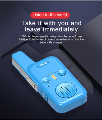 Économie Portable à deux voies radio sans fil UHF 400-470MHz Walkie Talkie avec une tension de 3,7V