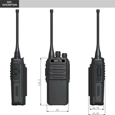 Portable VHF UHF Radio à deux voies 3W Puissance de sortie Parfait pour les interphones des hôtels et des restaurants