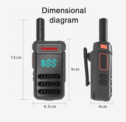 G68 Radios à deux voies Walkie Talkies avec puissance de sortie de 2W/0,5W et antenne longue distance