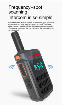 G68 Radios à deux voies Walkie Talkies avec puissance de sortie de 2W/0,5W et antenne longue distance
