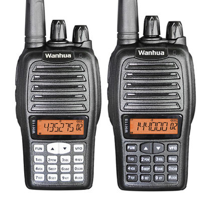 Wanhua WH118 Radio portatif à double bande 189g Walkie Talkie pour la communication à longue distance