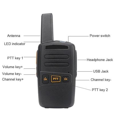 16 canaux Coût de stockage compétitif VHF UHF Walkie Talkie pour la randonnée et le restaurant
