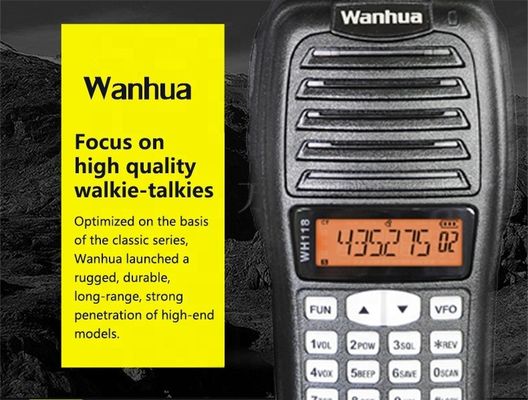 Walkie-talkies haute puissance 2 watts 16 canaux avec une portée de 10 km et une batterie de 3800 mAh