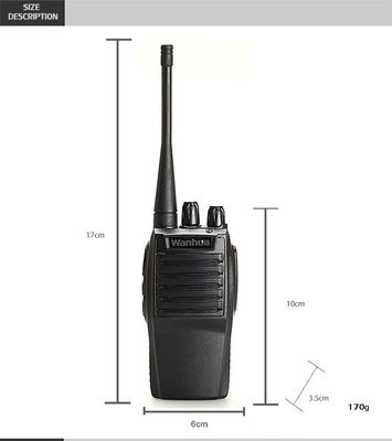 Walkie-talkies haute puissance 2 watts 16 canaux avec une portée de 10 km et une batterie de 3800 mAh
