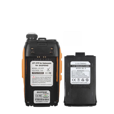 128 canaux de stockage étanche à l'eau 5 watts à deux voies radio mobile à double bande