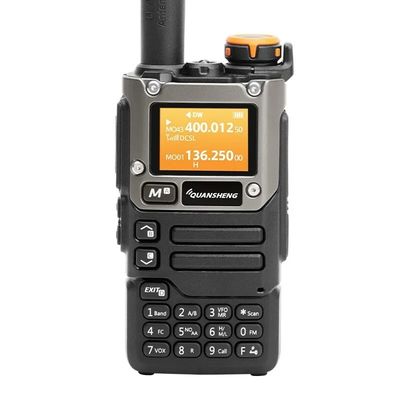 Radio analogique à double bande à deux voies walkie-talkie noir portable pour une communication fluide