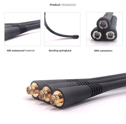 Antenne en caoutchouc noire 2w UHF VHF Fm Walkie Talkie pour la communication à longue distance