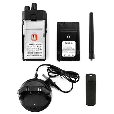 Émetteur radio à deux voies UHF de 128*60*33 mm pour une plage de fréquences de 400 à 470 MHz