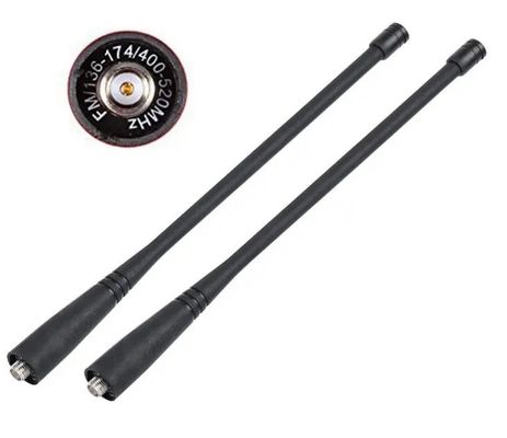 Superbat VHF UHF Antenne pliable CS Tactique à double bande légère 10g PC Matériau ABS