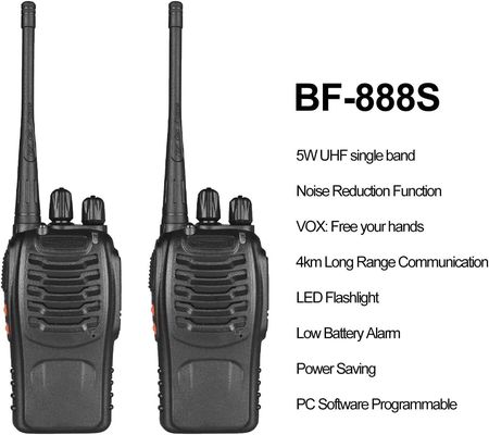 DMR Radio professionnelle BF-888S UHF à double bande portable à deux voies portable walkie-talkie