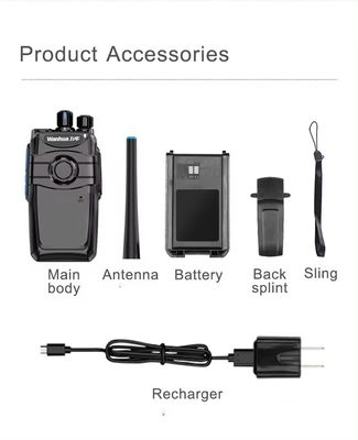 Système d'interphone walkie-talkie portatif pour comptoir bancaire 103*61*33MM 16 canaux de stockage