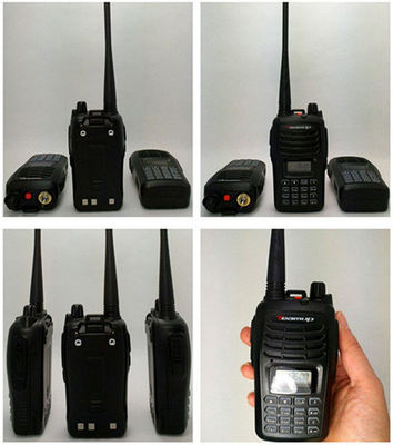 Le plus puissant T550 VHF/UHF walkie talkie avec une puissance de sortie de 4W et 16 canaux de stockage