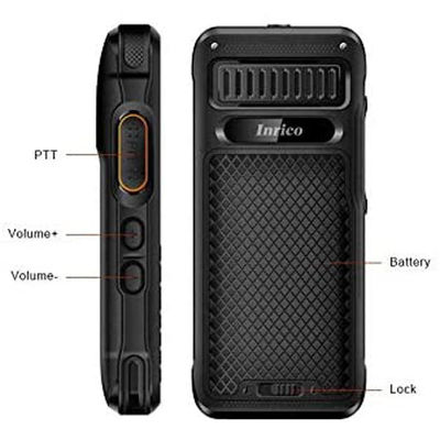 Réseau 4G Radio bidirectionnelle Zello T310 Rugged 4G Poc Téléphone portable avec petit clavier de 2,4 pouces