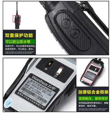 Les radios à fréquence UHF de type 2W ont une puissance de sortie