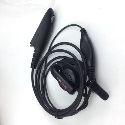 Écouteurs Walkie Talkie câblés en noir et compatibles avec le Motorola GP328 GP340 GP380