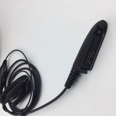 Écouteurs Walkie Talkie câblés en noir et compatibles avec le Motorola GP328 GP340 GP380