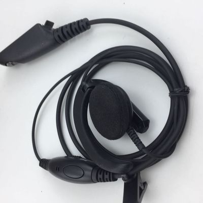 Écouteurs Walkie Talkie câblés en noir et compatibles avec le Motorola GP328 GP340 GP380