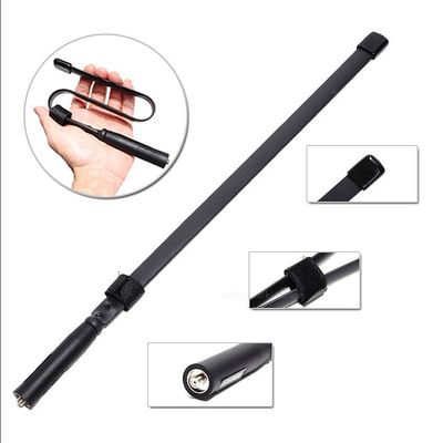VHF/UHF 144/527MHz Walkie Talkie Antenne avec conception pliable et puissance de sortie de 1W