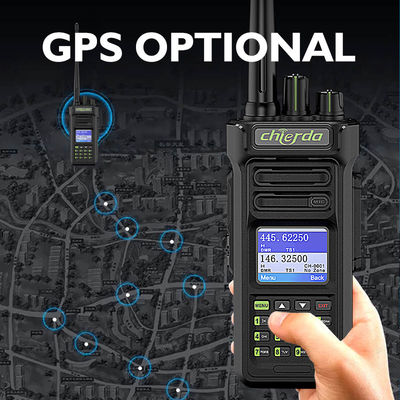GPS IP67 Digital Walkie Talkie pour la communication par émetteur-récepteur VHF UHF 150*64*40mm