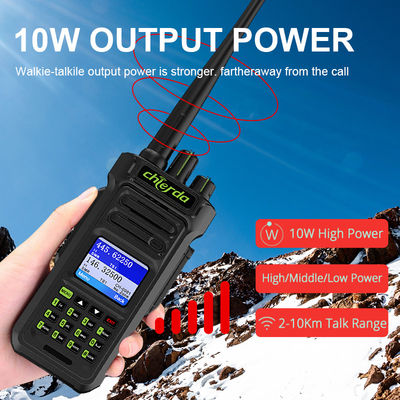 GPS IP67 Digital Walkie Talkie pour la communication par émetteur-récepteur VHF UHF 150*64*40mm