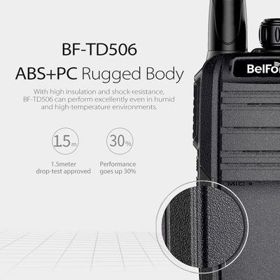 Bellphone DMO Pseudo Trunk VHF/UHF Walkie Talkie BF-TD506 128 Canaux de stockage et deux modes