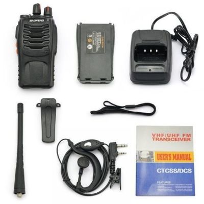 Original Baofeng BF 888S Walkie Talkie Plage de fréquence 400-470Hz avec porte-charge