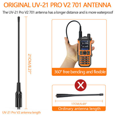 Longue portée Baofeng UV-21 Pro Walkie Talkie avec interphone 999 CHS et fréquence double bande
