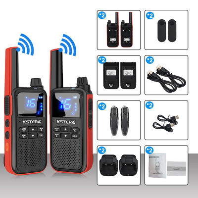 Approuvé par la CE KST AT100 Walkie Talkie imperméable à l'eau avec écouteur à dent bleue pour T82 T80 T62