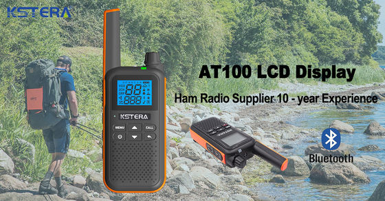 Approuvé par la CE KST AT100 Walkie Talkie imperméable à l'eau avec écouteur à dent bleue pour T82 T80 T62