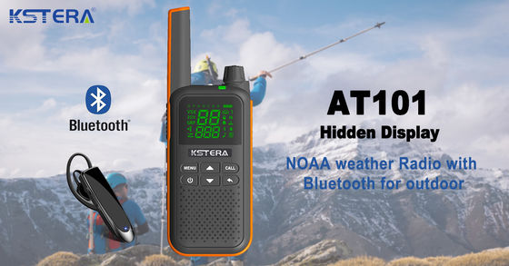 Approuvé par la CE KST AT100 Walkie Talkie imperméable à l'eau avec écouteur à dent bleue pour T82 T80 T62
