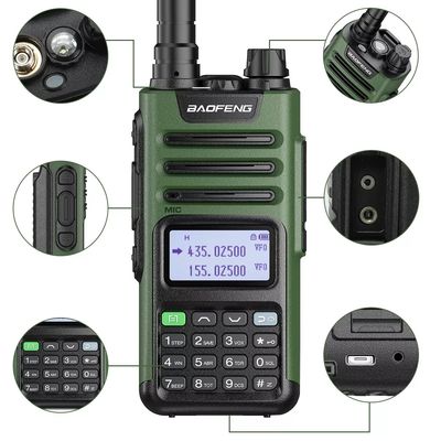Radiodiffuseur à deux voies UV13 Pro GMRS 136-174/400-520MHz Walkie Talkie avec chargeur de type C